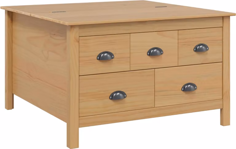 Tavolino da salotto HILL Marrone miele 79,5 x 79,5 x 49 cm