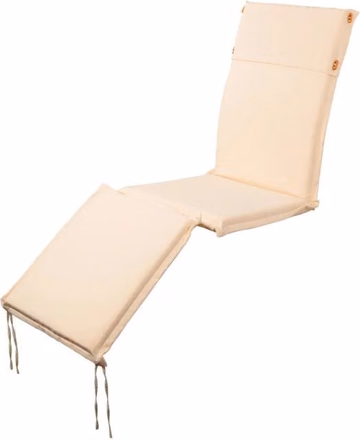 Set di 4 Cuscini Per Sdraio Colore Ecru