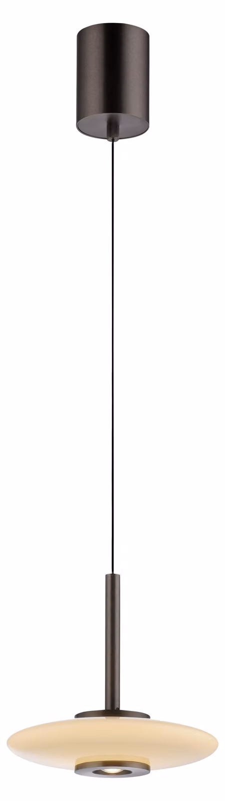 Lampadario a LED PURE VITRUM marrone 10 W, bianco caldo 530 lm, alluminio, dimensioni: 200 x 22 x 22 cm, IP20, Paul Neuhaus