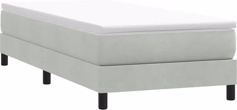 Maison Exclusive - Giroletto Molle senza Materasso Grigio Chiaro 90x210 cm Velluto