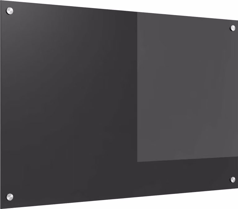 Schienale da cucina Grigio scuro 90 x 60 cm vetro temperato
