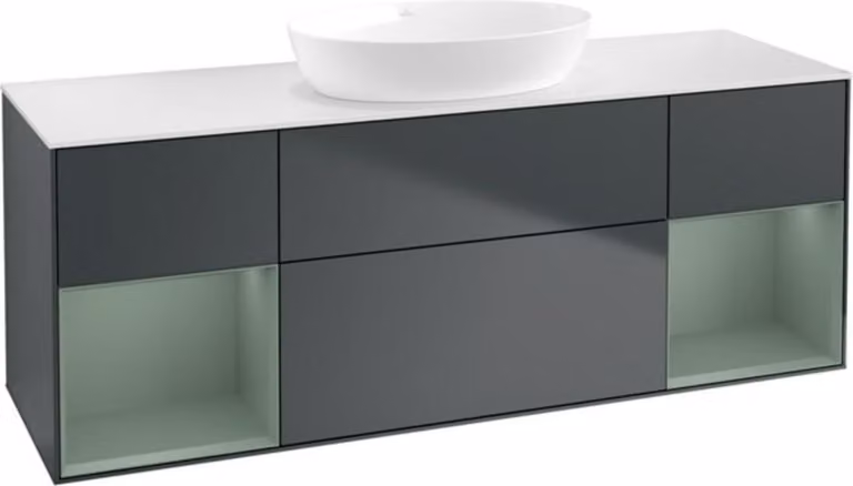 V&B mobile da parete Finion 160 cm, Pl w m, Rg Ol m Lac, md bl. m Lac