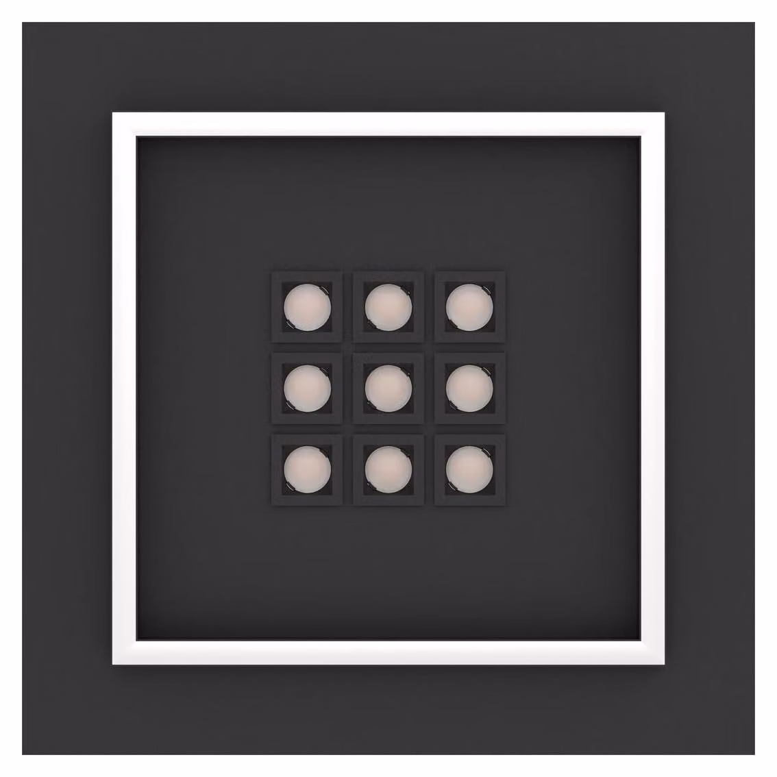 BALAZOTE Lampada da parete/soffitto Illuminazione - L36 x L36 x H5 cm - nero - IP20