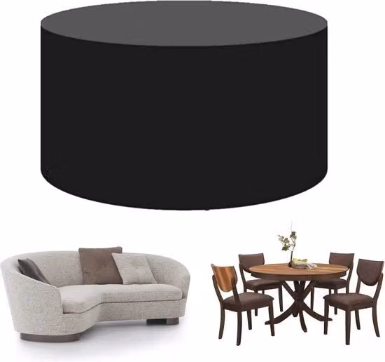 Ombrelloni per giardino impermeabili a forma rotonda, dimensioni 94 x 140 cm - Protezione all'aperto duratura