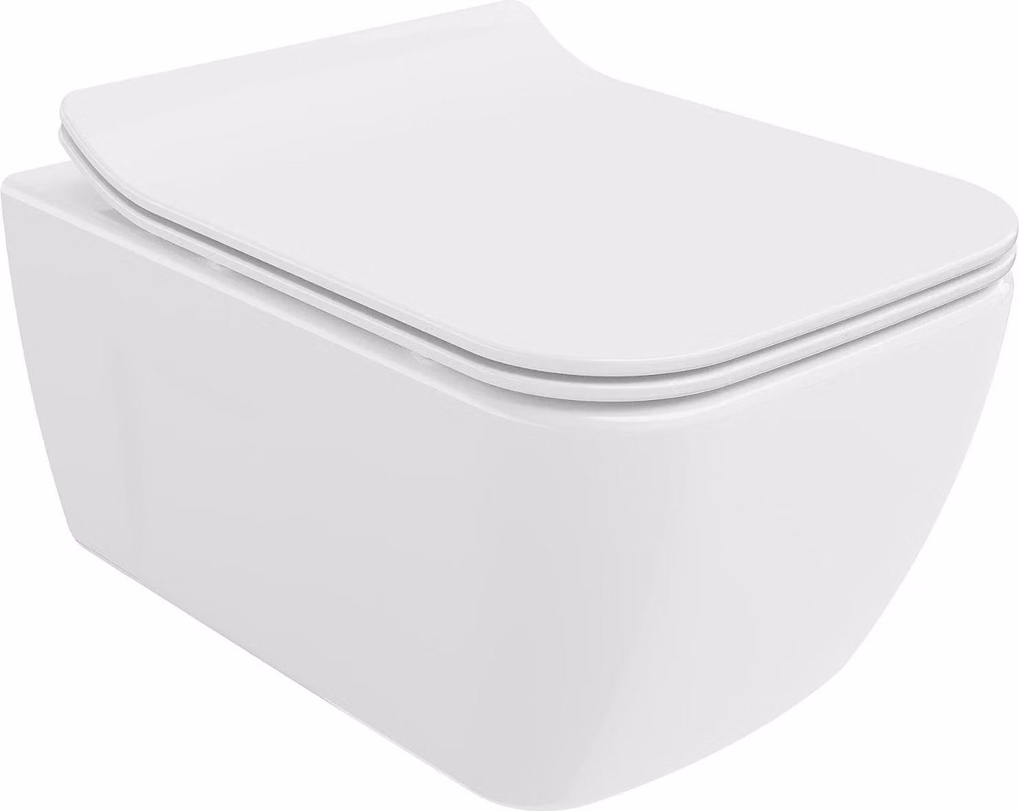 Mexen Margo WC Rimless con sedile a chiusura rallentata slim, duroplast, bianco lucido - 30420800