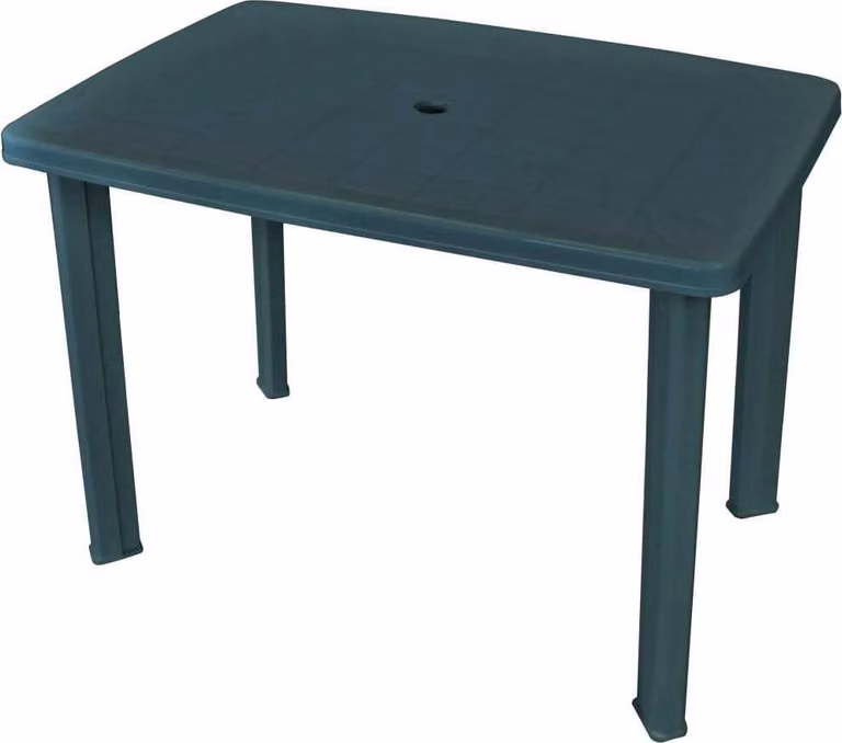 The Living Store tavolo da giardino verde 101 x 68 x 72 cm plastica