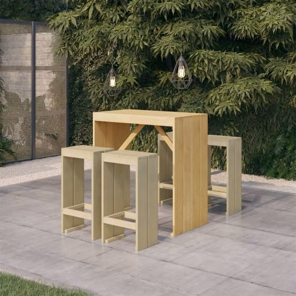 Maison Exclusive - Set da giardino da 5 pezzi in legno di pino trattato