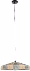 Lampadario a sospensione Bizzotto in rattan e metallo, colore beige, L: 50 cm, H: 123 cm, con attacco E27 e tecnologia LED – 1