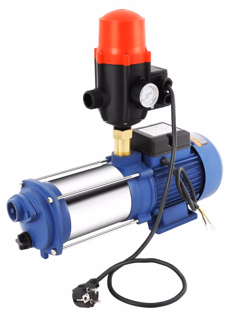 Pompa centrifuga, 230 V, spina europea - Potenza: 2500 W - Materiali: acciaio inossidabile e ghisa