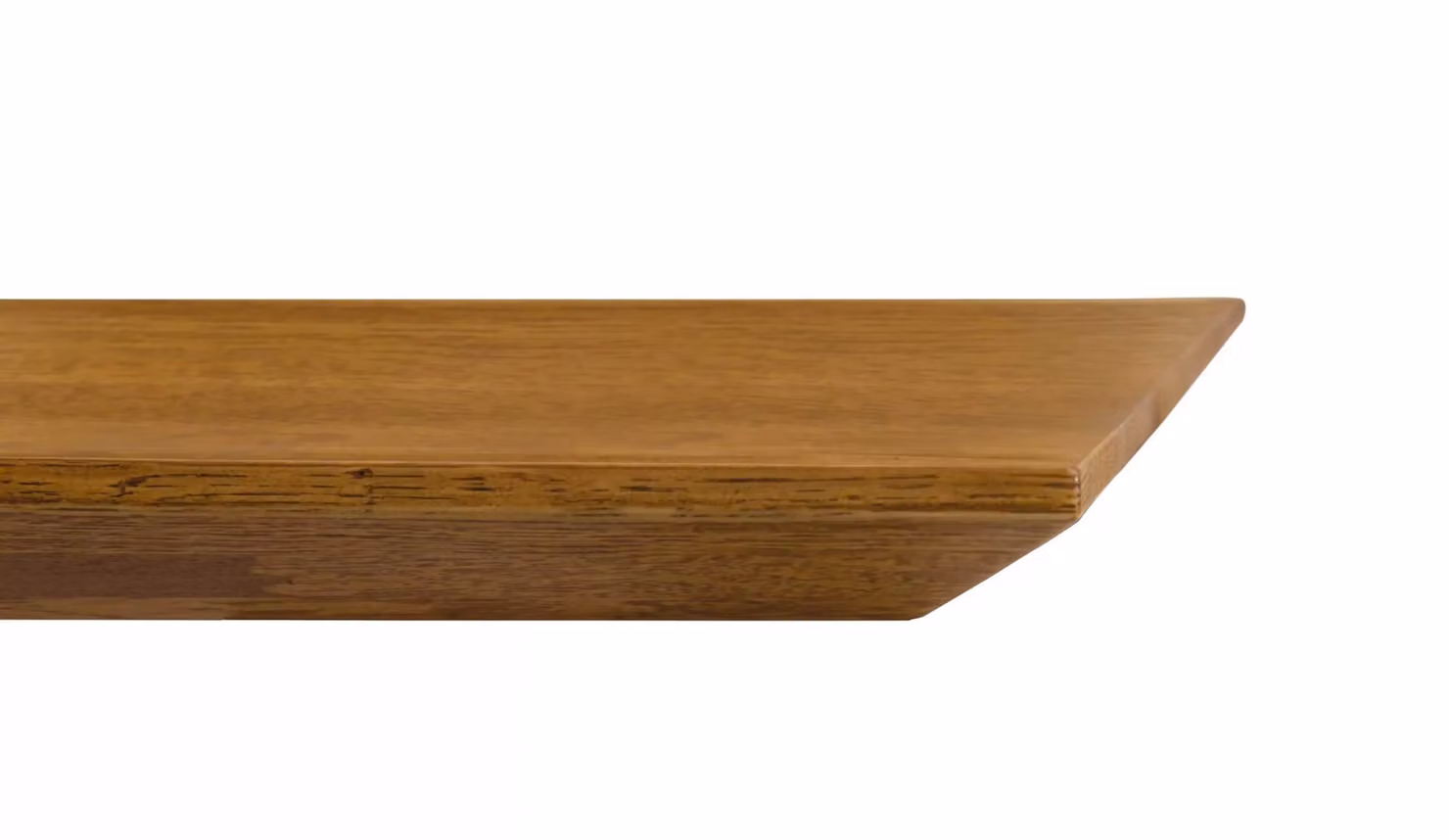 Tavolo fisso rettangolare in legno di rovere nodato e metallo Mobili 2G L: 250 cm, P: 100 cm, Spessore: 4 cm – 2