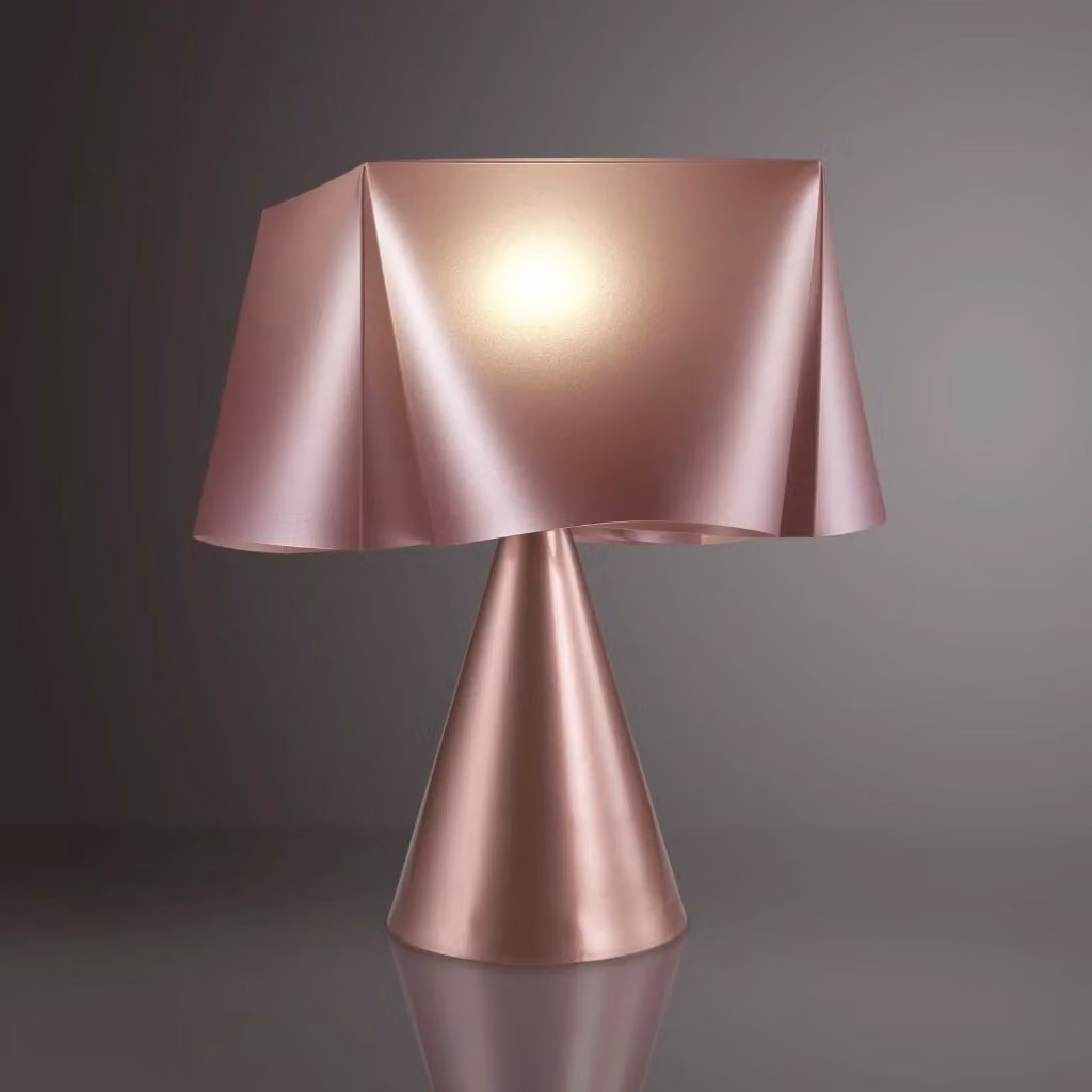 Lampada da tavolo IPERBRIKO cono in plastica rosa H: 32 cm, L: 28 cm – 2