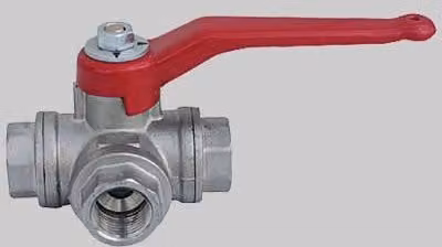 Valvola a Sfera 3 Vie Effebi Combination 1/2" Rossa