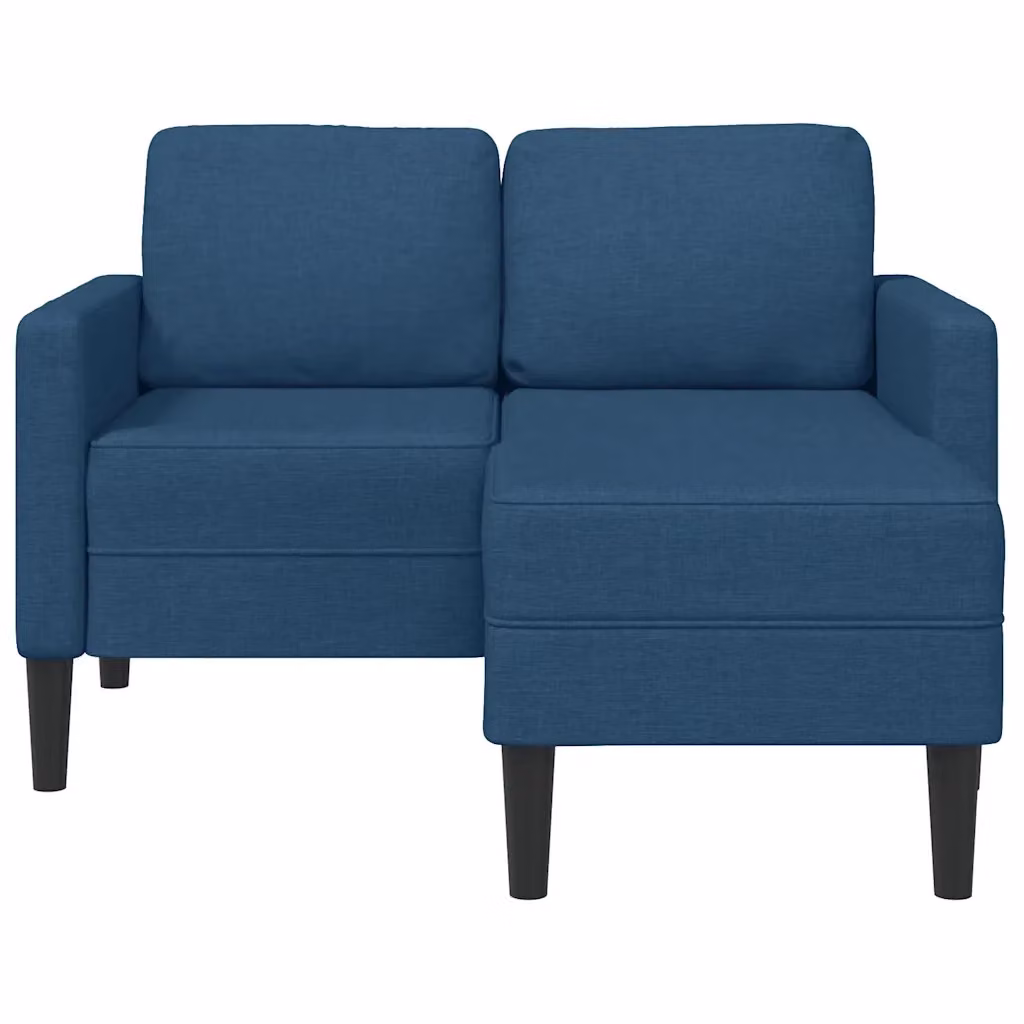 Divano a L con Chaise Longue blu vidaXL in tessuto moderno per soggiorno L/P/H: 125 x 85 x 118 cm – 2