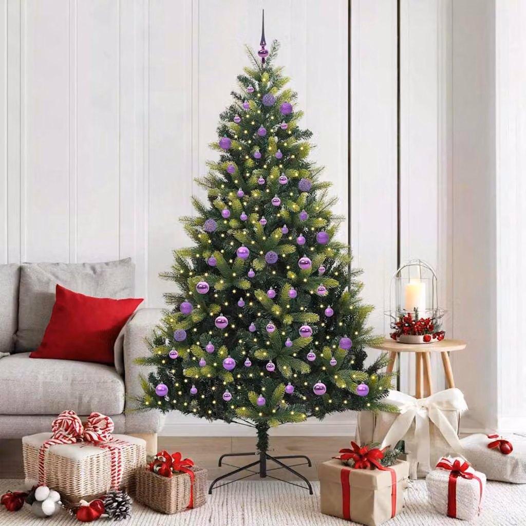 Maison Exclusive - Albero di Natale artificiale pieghevole con 300 LED verde 180 cm