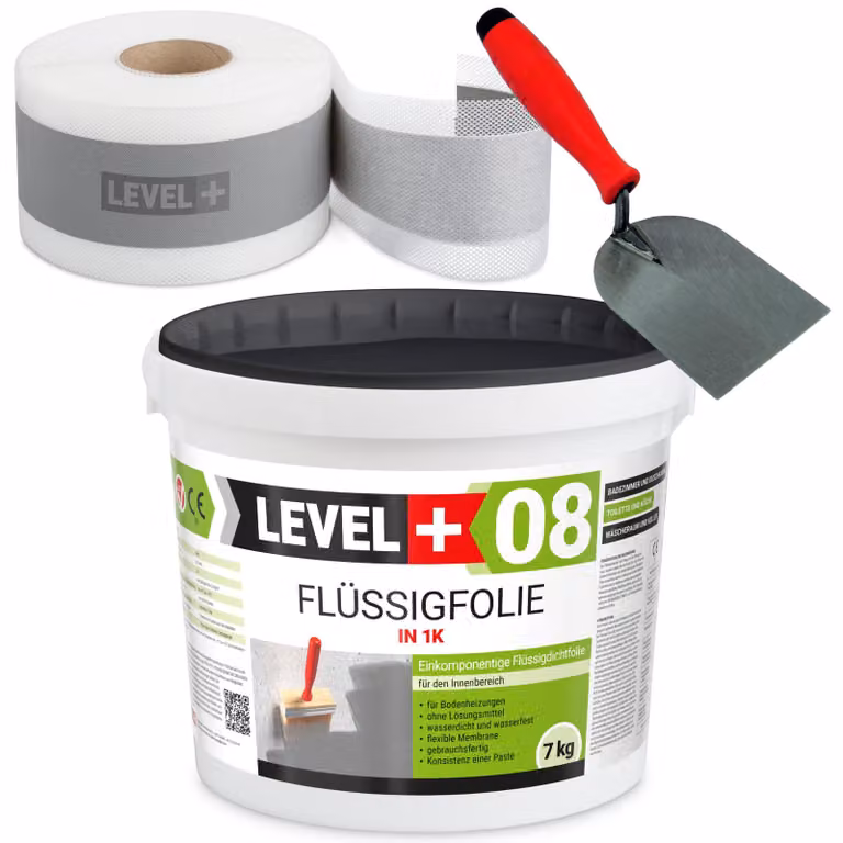 Set di sigillatura per bagno sigillatura doccia sigillatura liquido foglio 7kg spatola 60mm SET02