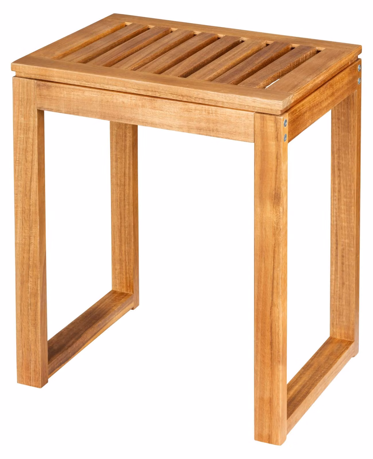 Sgabello da bagno WENKO Mod. Fondi, in legno massiccio di acacia