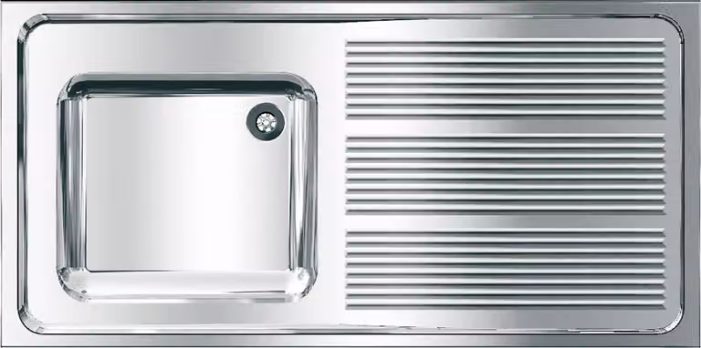 Lavello commerciale KWC AR, MAXIMA, acciaio inox, 1200x382x600 mm, scarico a destra