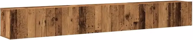 Set Mobile TV 3 pz | Armadietto TV | Mobile Porta TV Montato a Parete Legno Antico in Truciolato