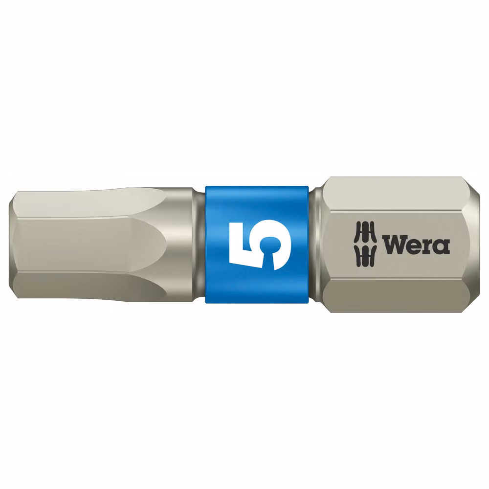 Punta da 1/4" DIN 3126 C6,3 esagonale 5,0 x 25 mm in acciaio inossidabile Wera | 4013288111241