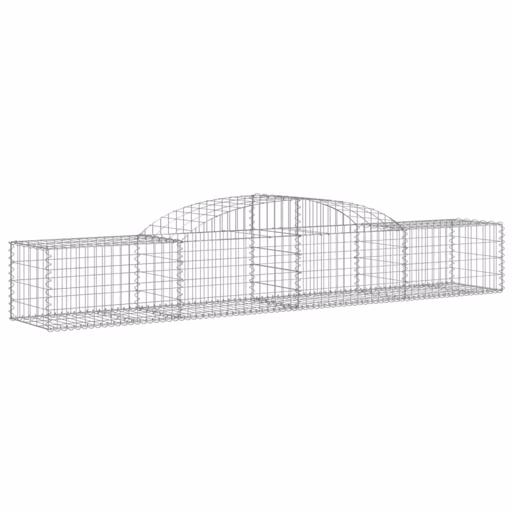 Cesto Gabbione ad Arco 300x50x40/60 cm Ferro Zincato