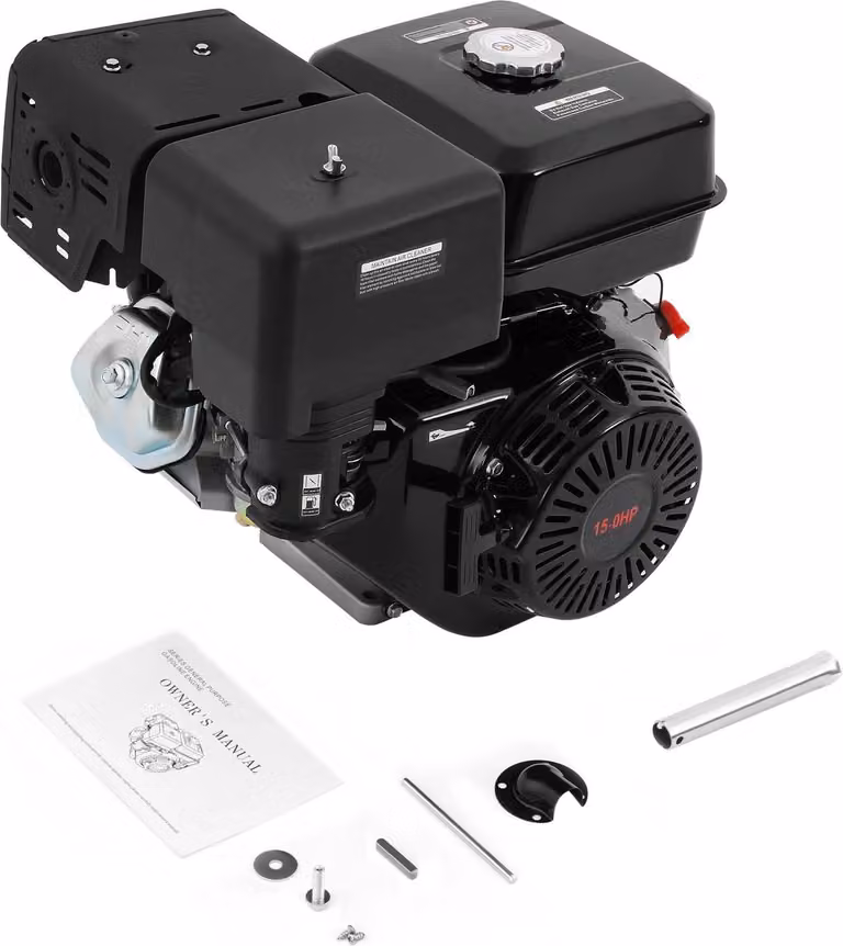 Motore a benzina - Motore OHV a 4 tempi - 420 cm³ - Raffreddato ad aria - Monocilindrico - 15 CV - Nero