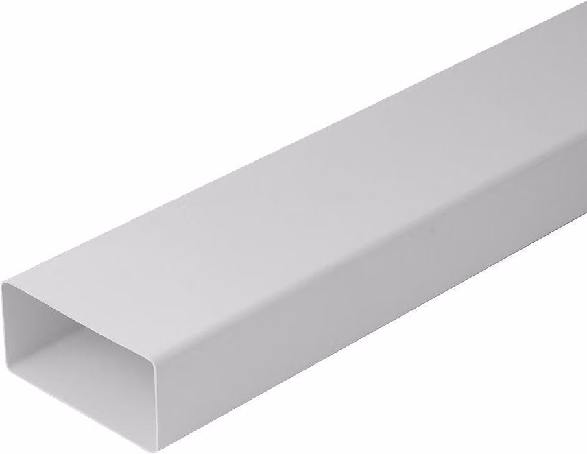 TUBO RETTANGOLARE PER VENTILAZIONE 110x50 mm - Barra 1 mt