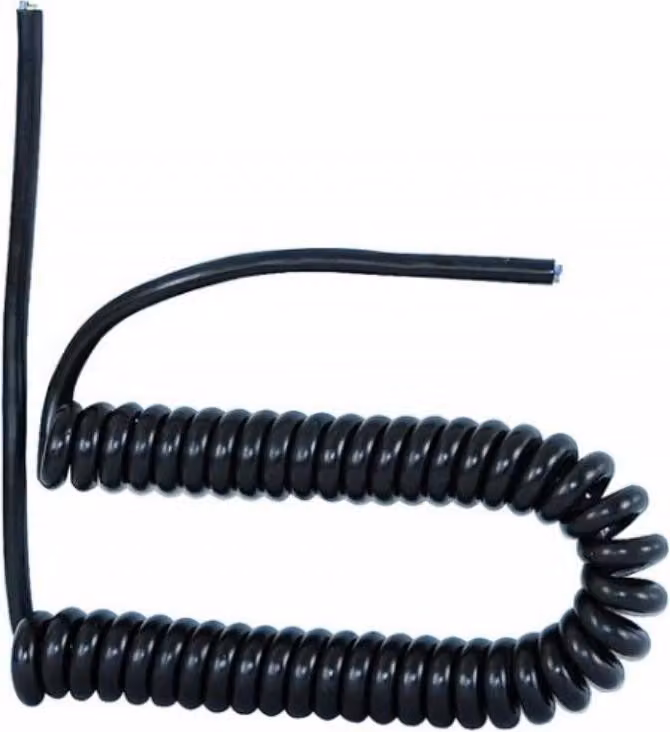 Cavo di collegamento a spirale 3x1,00 05VVH8-F nero - 5 m