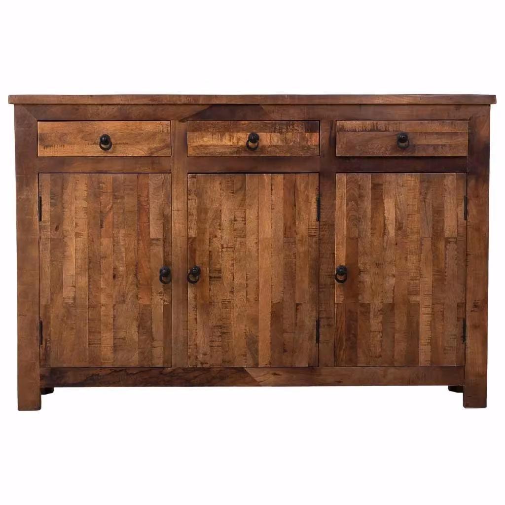 Credenza Wanderlust Deco in legno naturale marrone L: 155 cm, P: 36 cm, H: 102 cm – 2