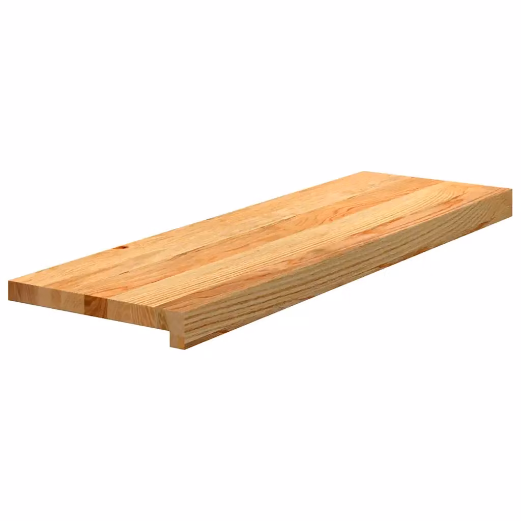 Set di 16 gradini in legno massello di rovere marrone chiaro vidaXL L 80 cm x P 30 cm x H 2 cm – 2