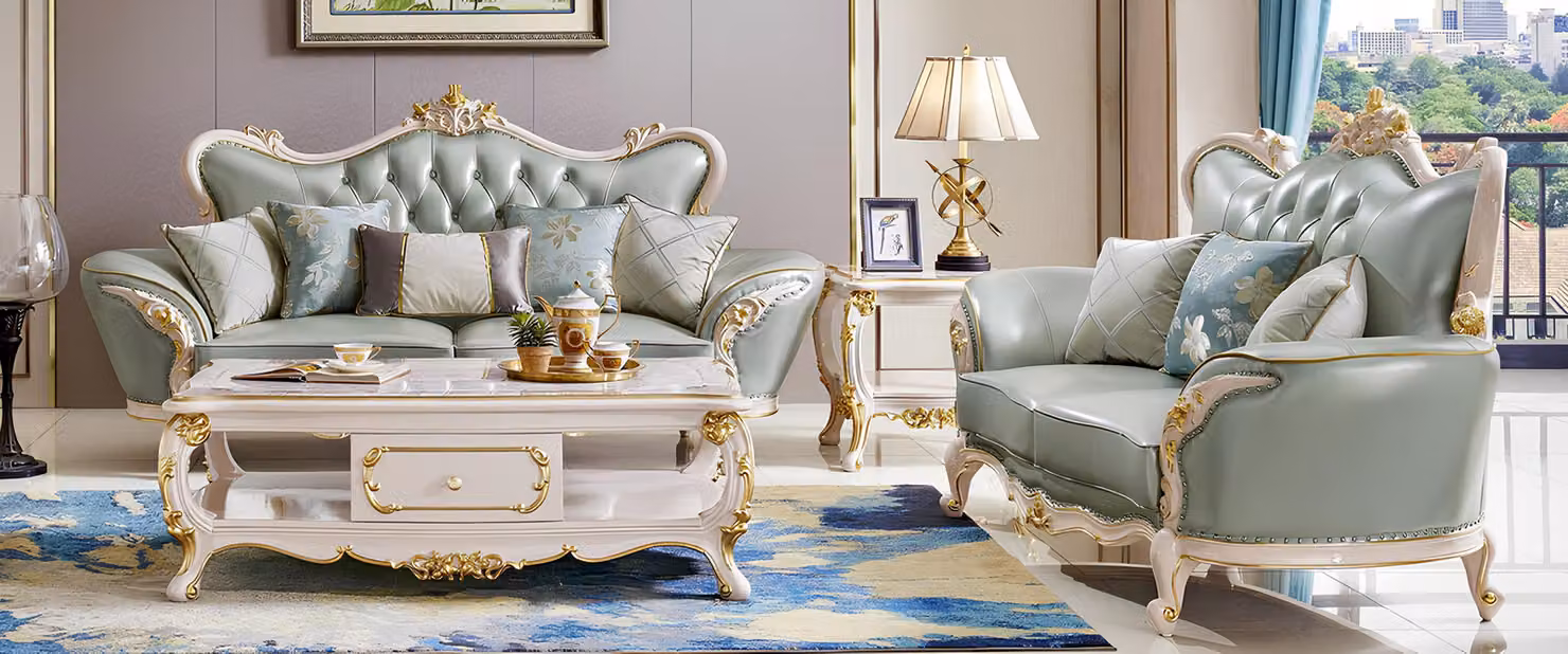 Sofagarnitur Ledersofa Klassische 2tlg Set 32 Sitzer Sitzgarnitur komplett couch