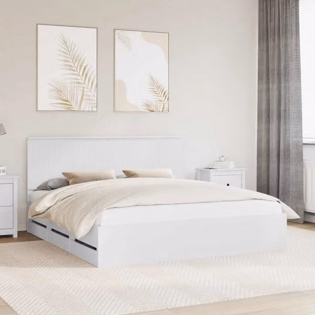 Struttura del letto Bianco 180 x 200 cm Legno Ingegnerizzato 3411089
