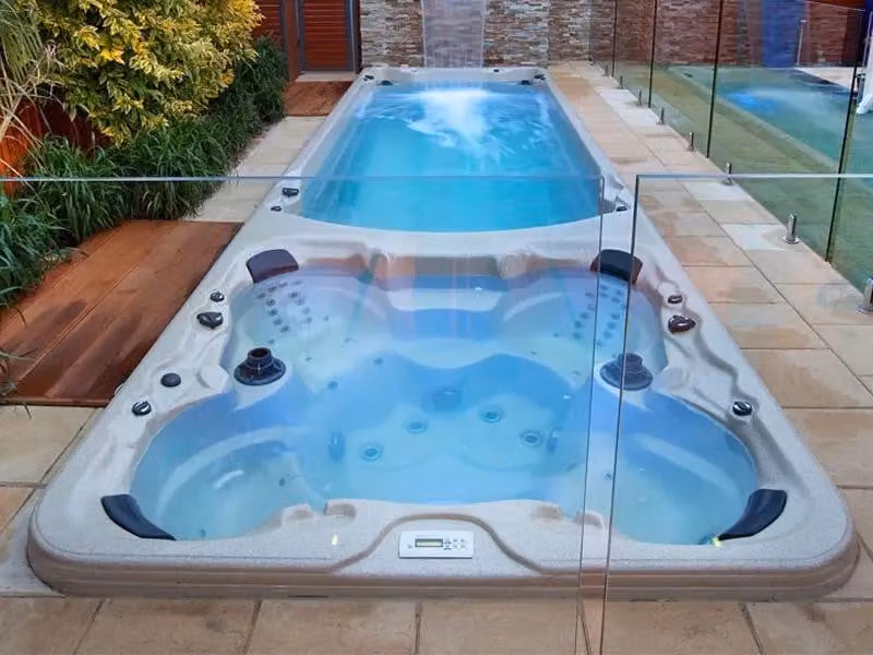 Whirlpool Hot Tub Spa Whirlwanne Sprudelbad Massagebadewanne 580x225cm