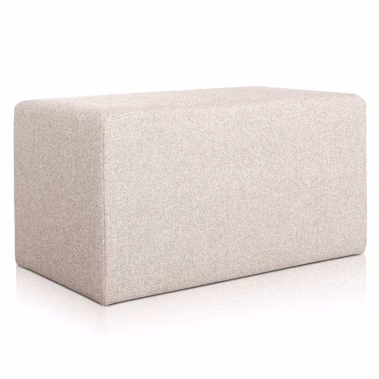 Pouf Rubino 43 x 83 cm Beige