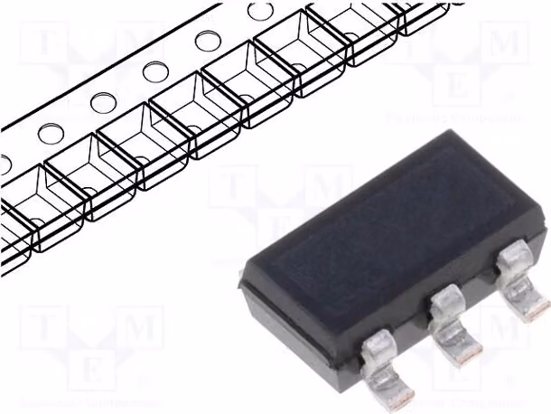 1 x Transistor: NPN / PNP, coppia complementare bipolare, 50V, 0.15A, modello IMZ1AT108