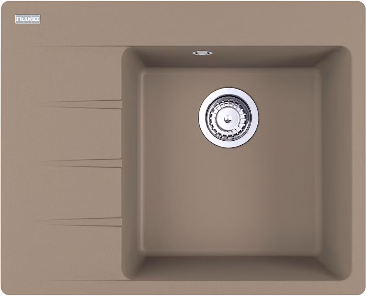 Lavello FRANKE CNG 611-62 CASHMERE Lavello a destra con comando eccentrico / Dimensioni del foro 600 x 480 mm R15 / Lavello in granito