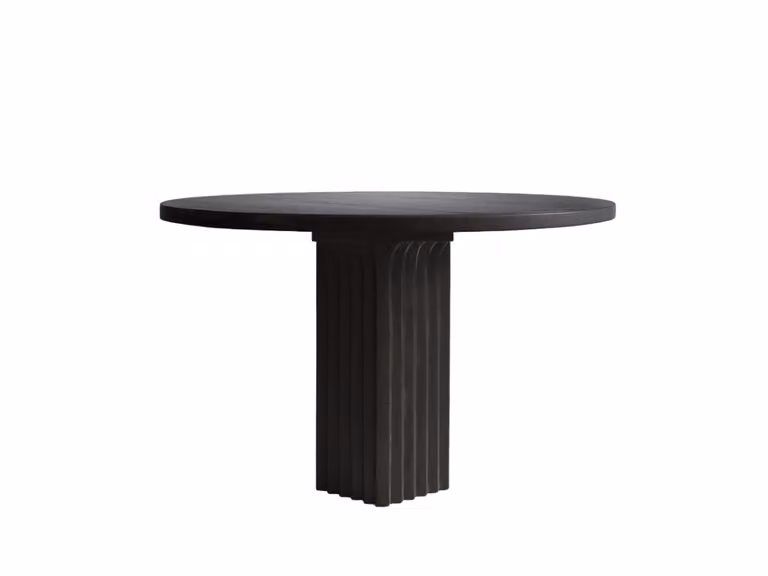 Arc Tavolo da Pranzo Ø120 - Rovere Nero Caffè