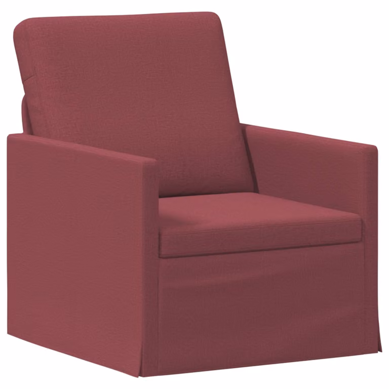 Divano Singolo Moderno vidaXL in Tessuto Rosso L: 70 cm, P: 81 cm, H: 82 cm