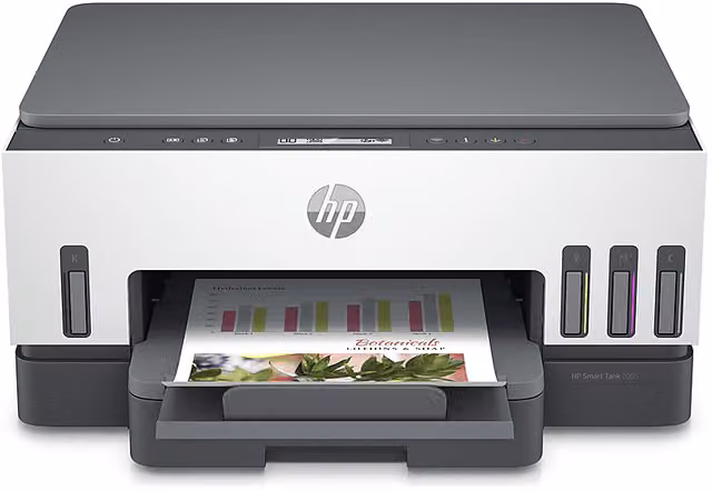 Stampante Inkjet Multifunzione HP Smart Tank 7005 3 in 1, Colore, WiFi, Bluetooth, USB, Bianca/Nera/Grigia