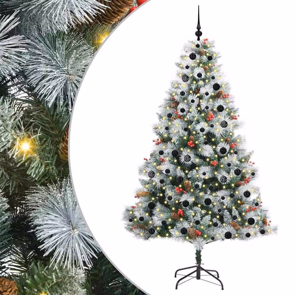 Albero di Natale artificiale, colore verde, altezza 210 cm