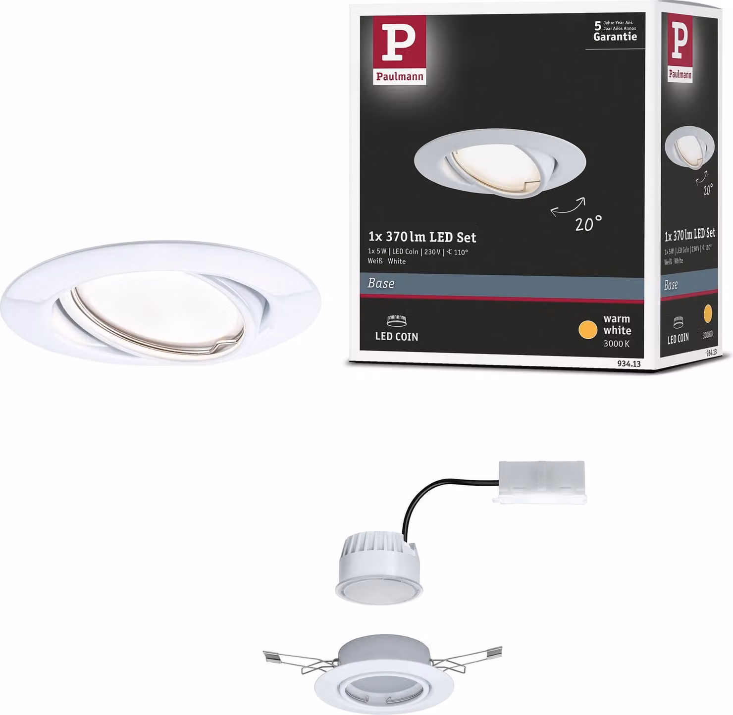 Paulmann Luce da incasso LED Base a luce singola orientabile