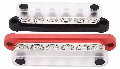 Blocco di distribuzione batterie da 150A - 6 connessioni - 12V-48V