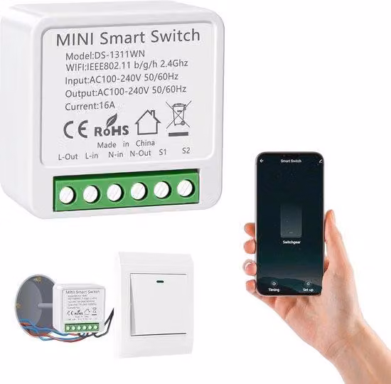 Interruttore intelligente con comando vocale e modulo Wi-Fi