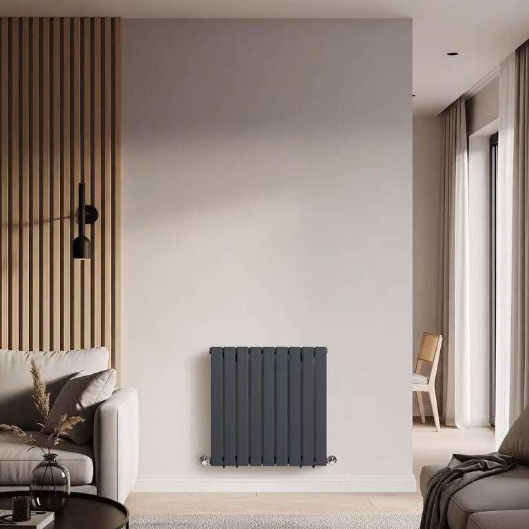 Radiatore Orizzontale Design Antracite 450W - Compatto - Stile Moderno - Delta