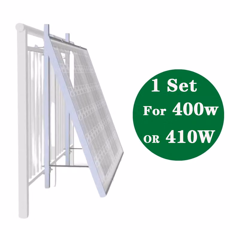 Staffa di montaggio per pannelli solari, angolo regolabile, compatibile con pannelli da 400w e 410w, 1 set