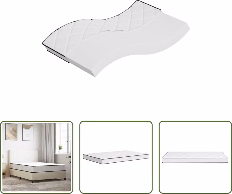 The Living Store Materasso in schiuma Medium Soft 120x200 cm