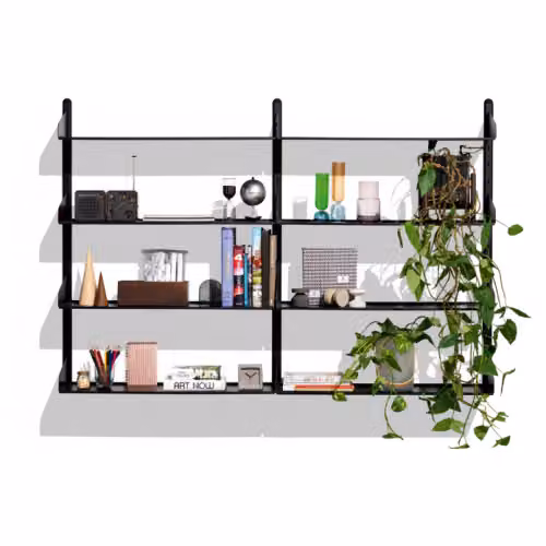 Libreria Shelfy sospesa e moderna in metallo Connubia