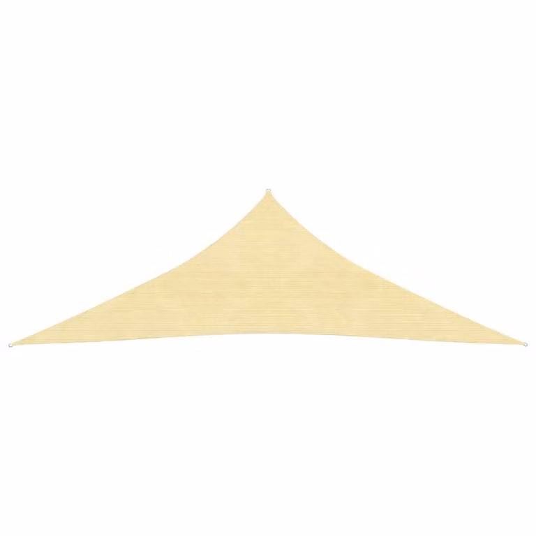 The Living Store Tenda da sole 160 g/m² Beige 4x4x5,8 m HDPE
