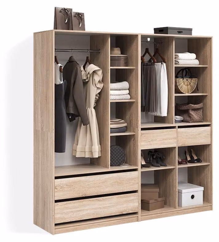 Armadio Livinity Trento Sonoma Set di 2, Model 58976
