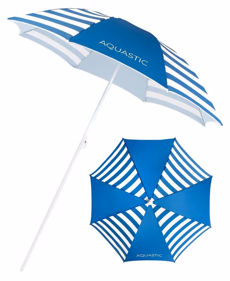 Parasole da spiaggia - 160 x 190 cm - Blu navy - Antivento