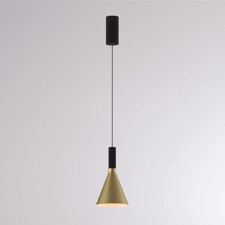 Molto Luce Lampada a sospensione LORA I, dimmerabile, Ottone / Oro, Soggiorno / Sala da pranzo, Metallo, Moderno, Lampada a sospensione